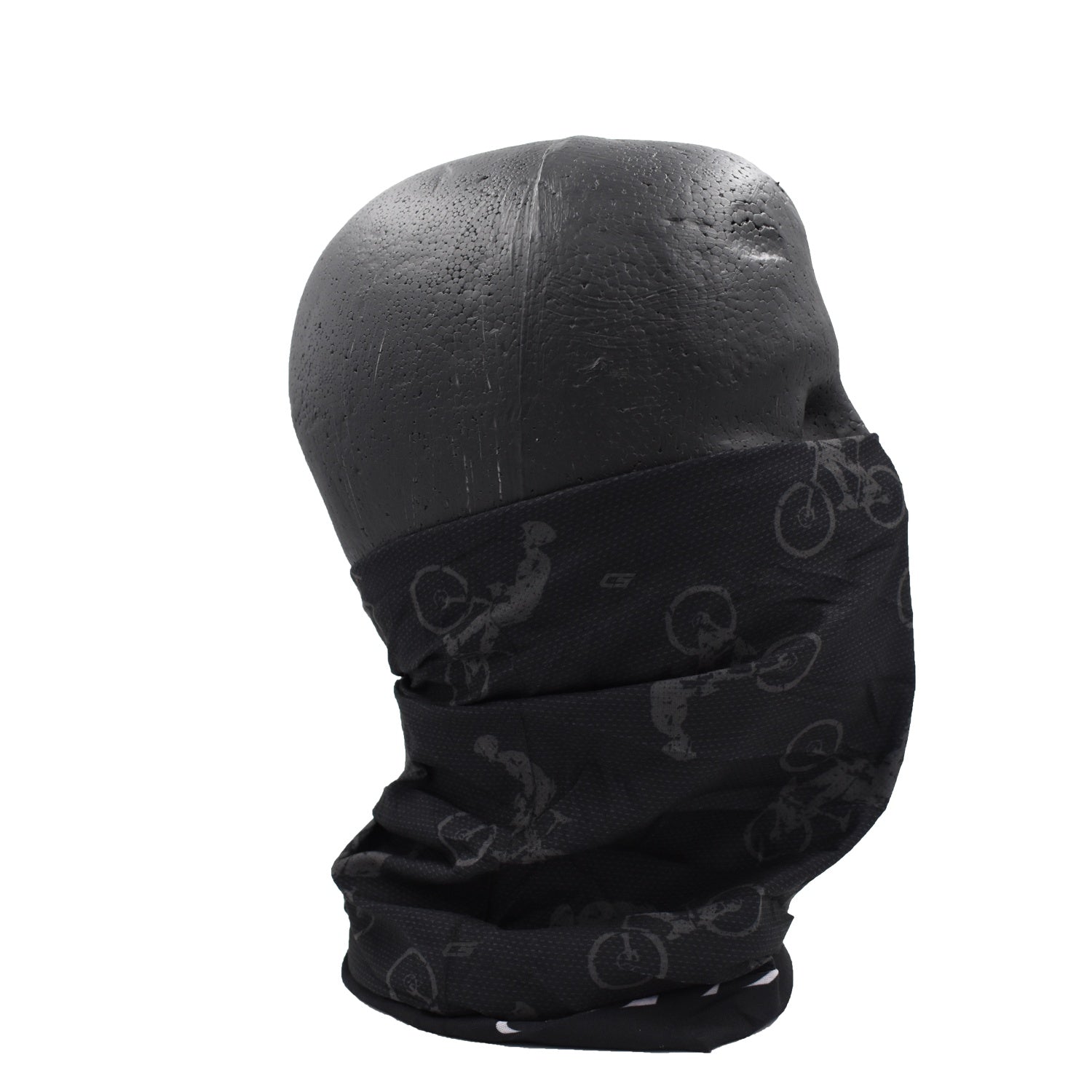 Cuello Protector Facial Multifuncional Buff Gw Color Negro Bicicletas GW