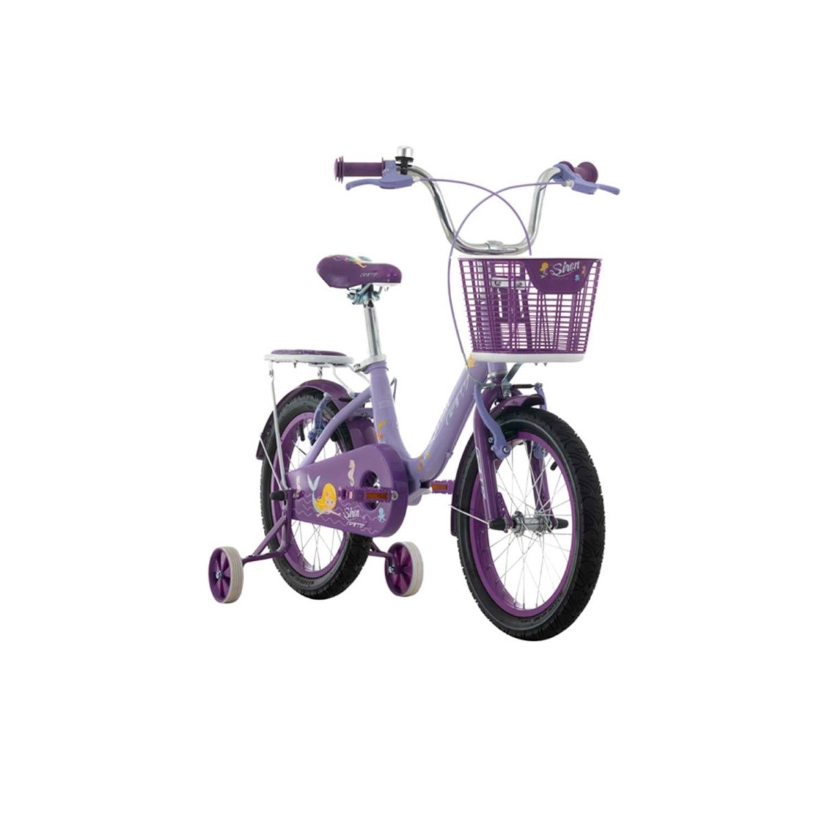 Bicicleta Infantil Gw Siren Rin 16 Acero Ruedas Niña Lila Brillante