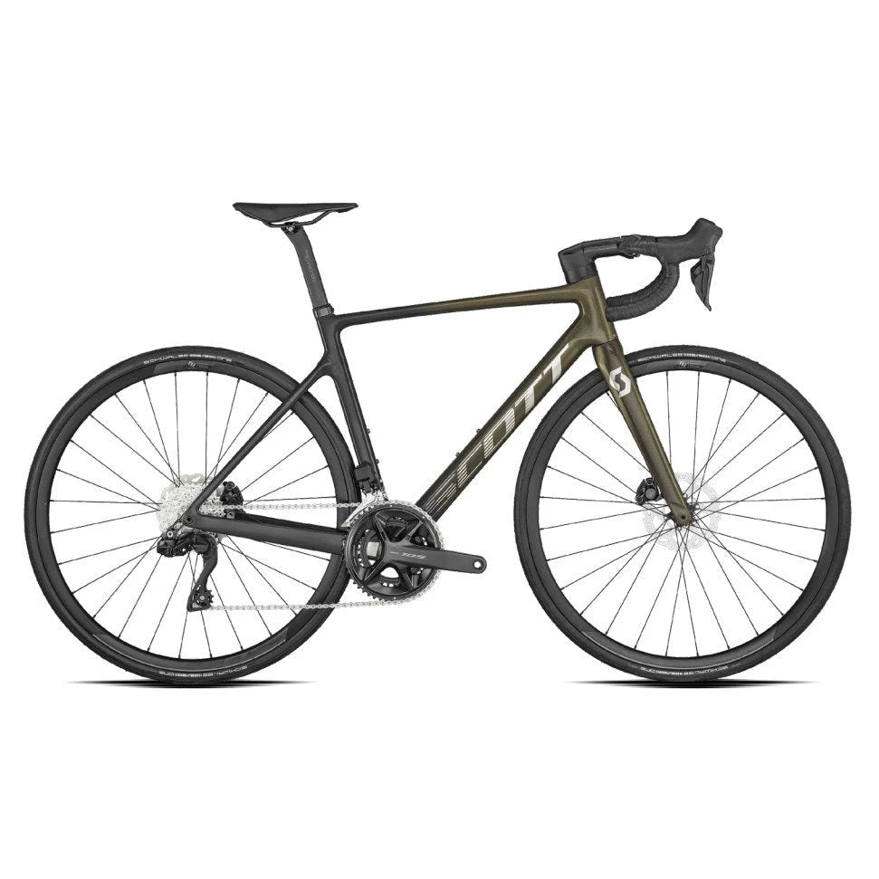 BICICLETA RUTA ADDICT RC 40 DI2 2023 CARBON 12 VEL SCOTT DORADO / NEGRO