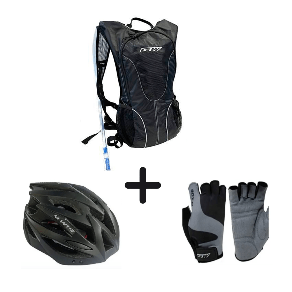 Combo Bolso Gw + Casco Gw Mantis + Guantes Gw Mtb (copia)