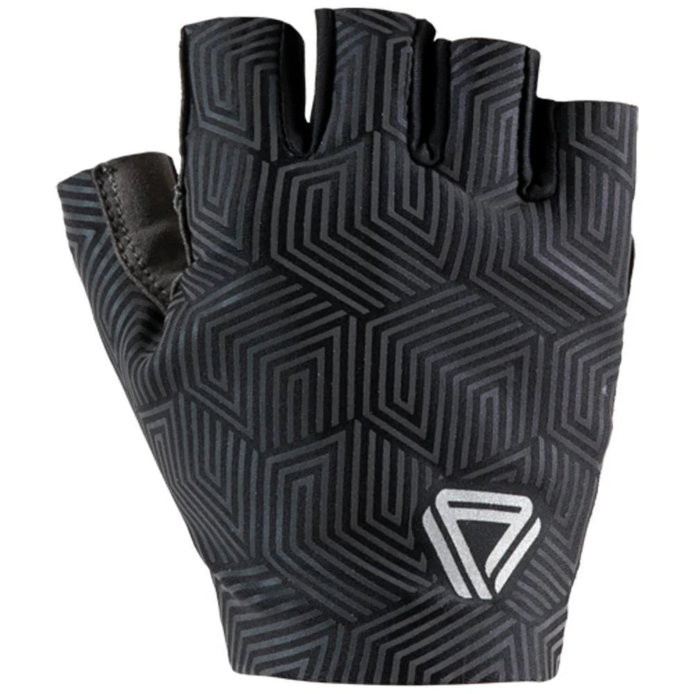 Guantes de Ciclismo Cortos GW Full Reflective Negro