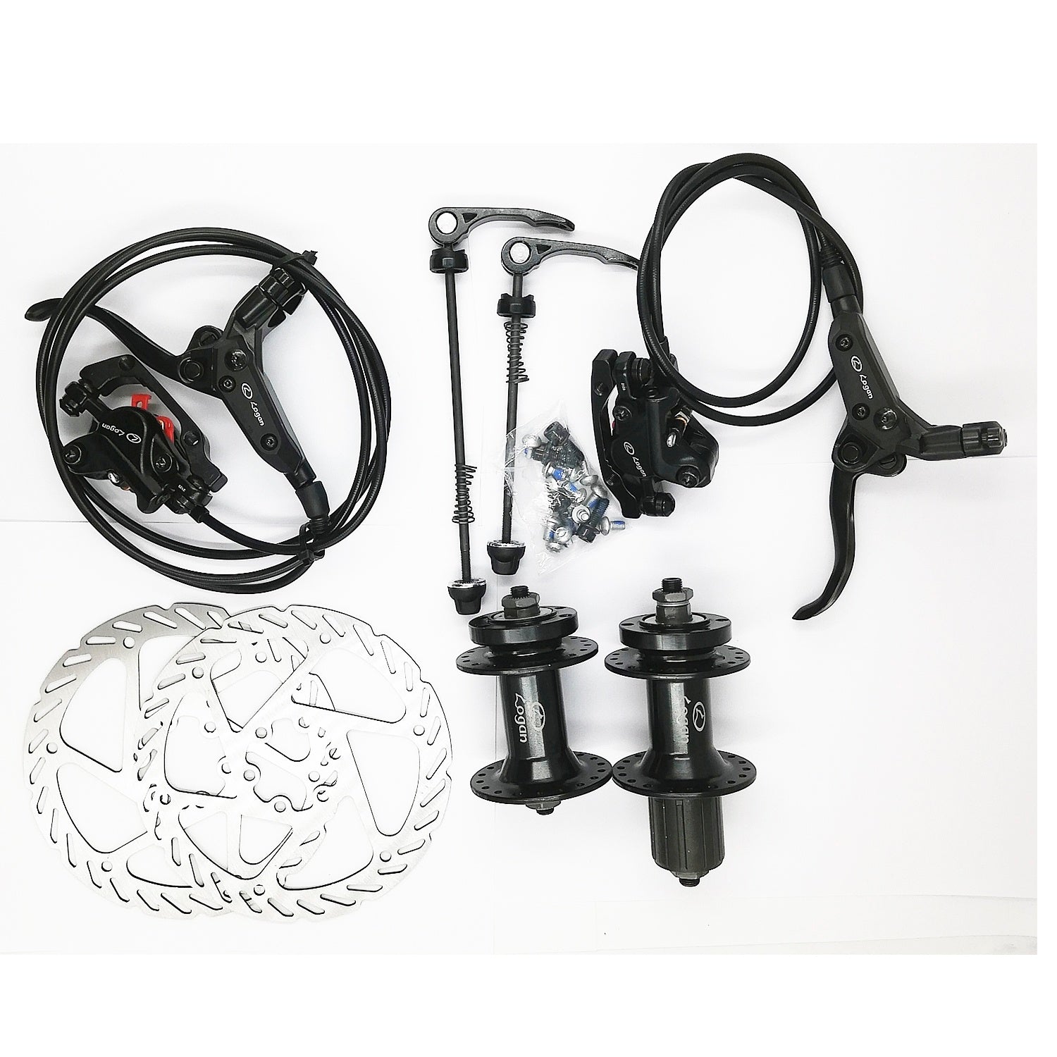 Juego Freno Disco Hidráulico Para Bicicleta Mtb Logan 8-9 Velocidades