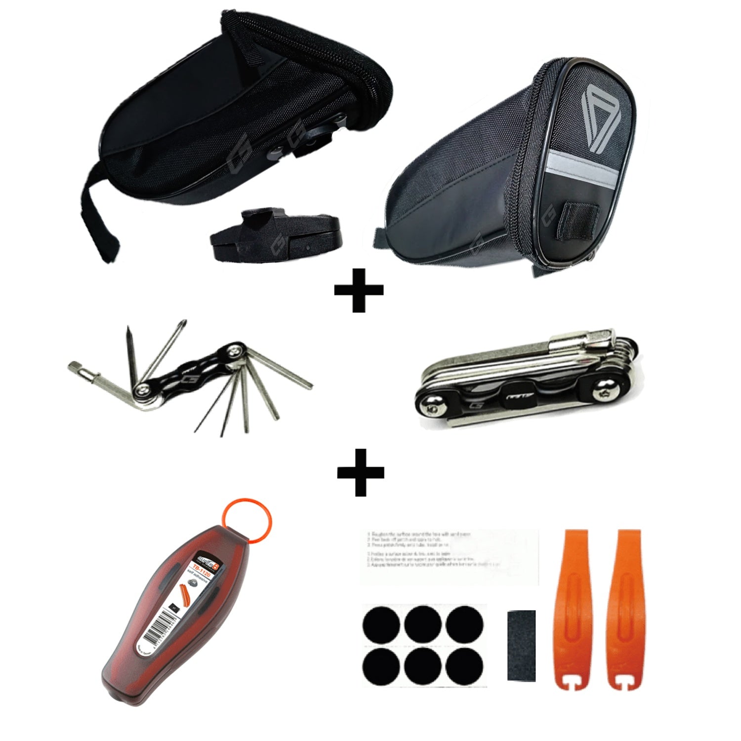 Combo Kit De Desvare + Herramienta + Bolso Gw Mtb Ruta Ciclismo