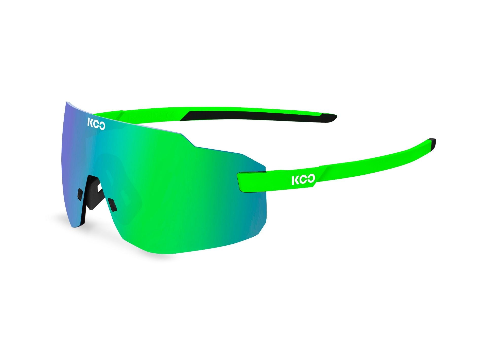 KOO Bril Super Nova 914 Kask Lime L. green mirror
