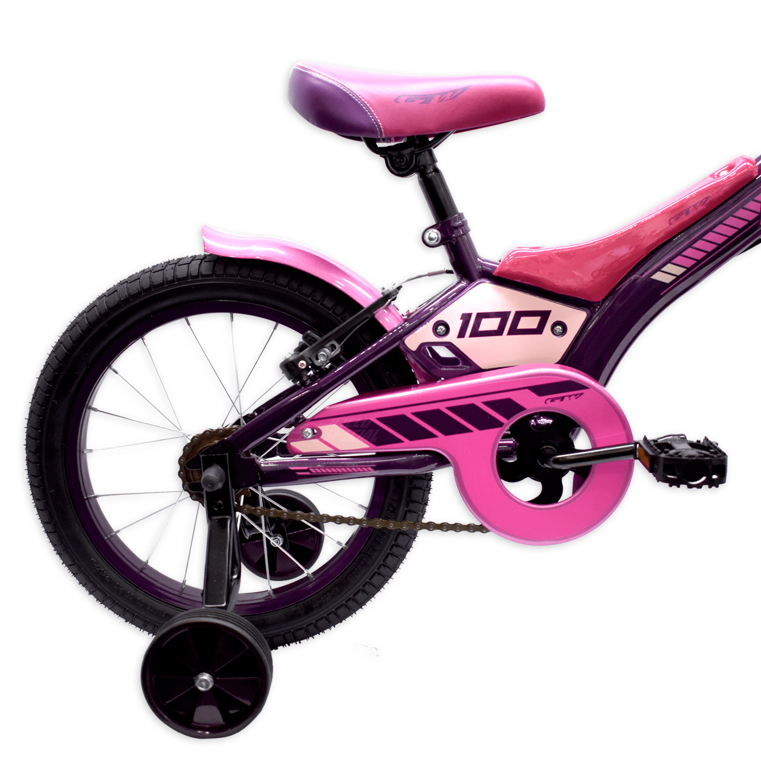 Bicicleta Gw Pilot Rin 16 Niñas 4 a 7 Años Morado Oscuro Rosado