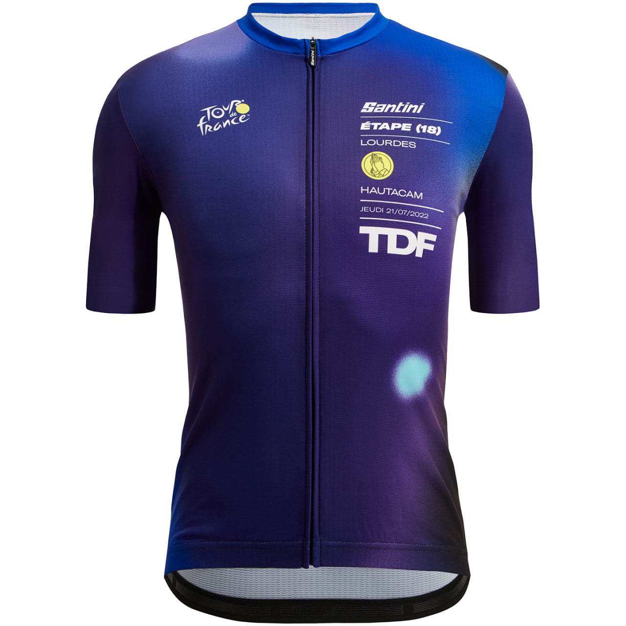 Maillot mangas cortas TOUR DE FRANCE Lourdes-Hautacam 2022 azul