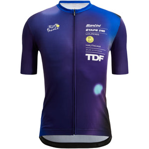 Maillot mangas cortas TOUR DE FRANCE Lourdes-Hautacam 2022 azul