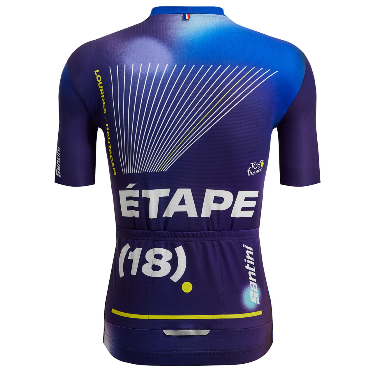 Maillot mangas cortas TOUR DE FRANCE Lourdes-Hautacam 2022 azul
