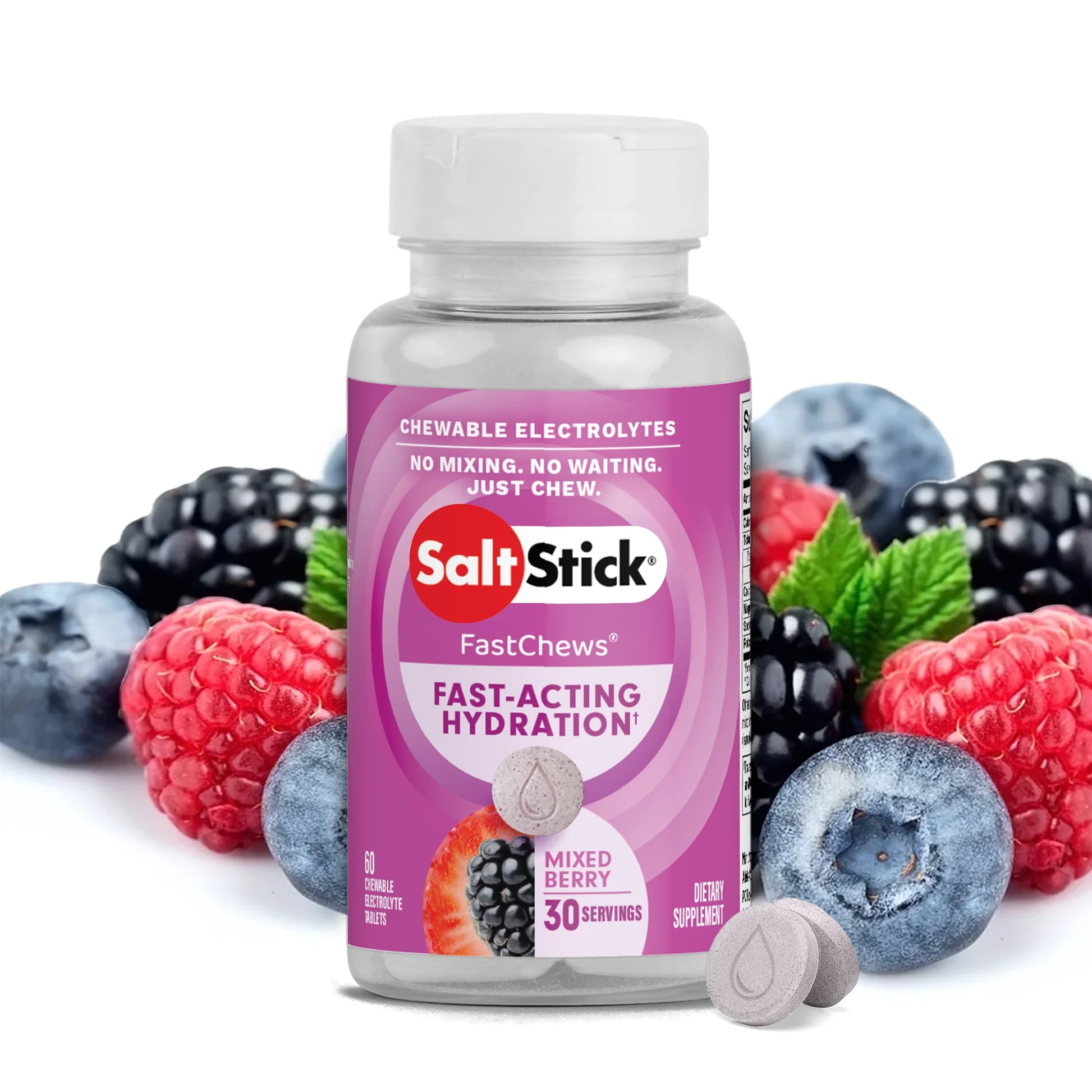Pastillas de Sal Masticables - 60 pastillas (Mixed Berry)