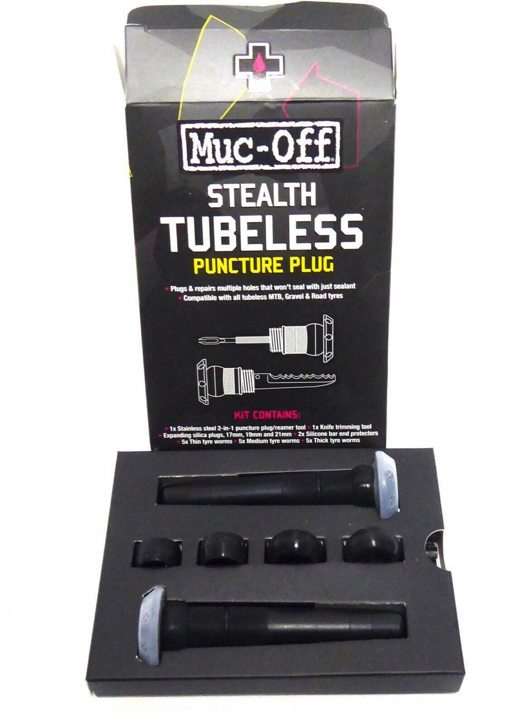 Kit de Reparación Llanta Stealth Tubeless Puncture Plug Muc Off Mtb