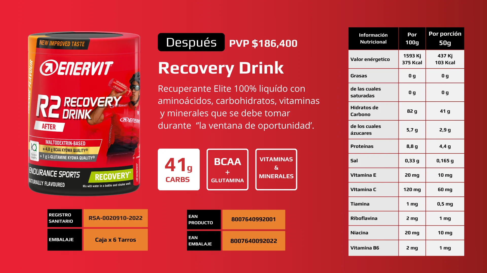 Bebida de Recuperación Enervit R2