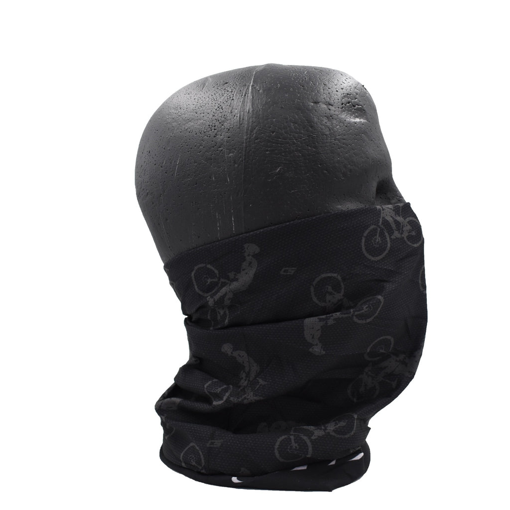 Cuello Protector Facial Multifuncional Buff Gw Color Negro Bicicletas GW