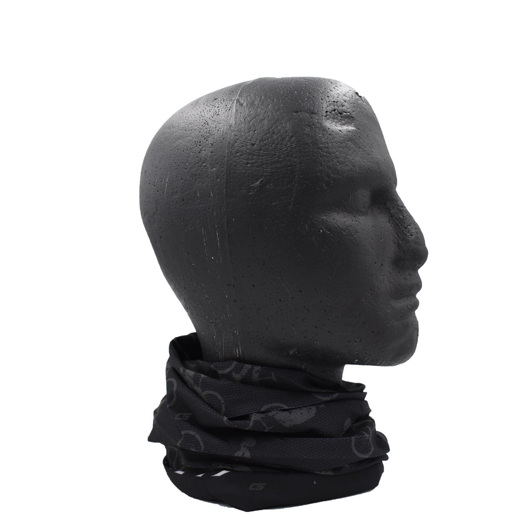 Cuello Protector Facial Multifuncional Buff Gw Color Negro Bicicletas GW