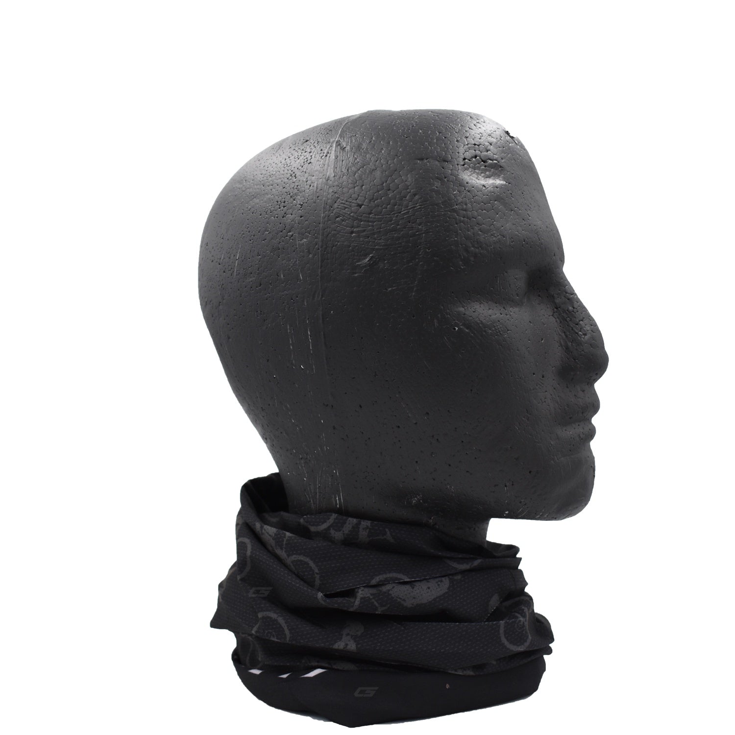 Cuello Protector Facial Multifuncional Buff Gw Color Negro Bicicletas GW