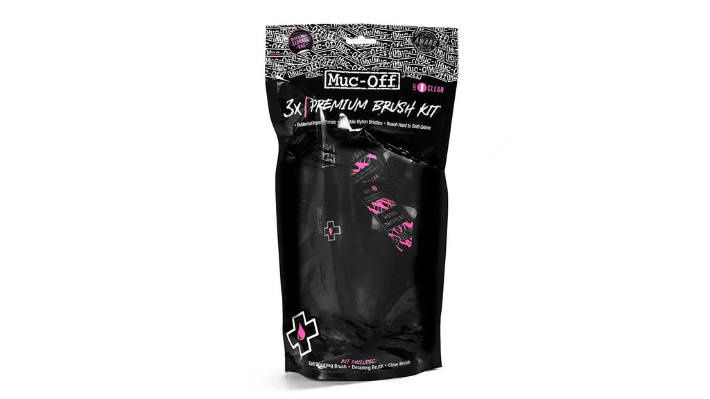 Kit de limpieza x3 Cepillos Premium Muc-off Brush Set Bicicletas Mtb Ruta