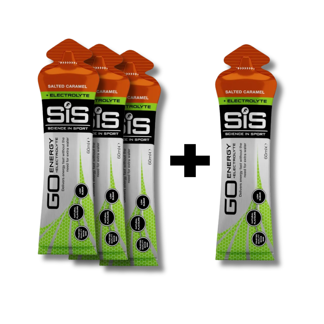 (PAQUETE 3X4) Gel Energético Sis Go Energy Electrolitos Ciclismo Mtb Ruta 60ml Caramelo