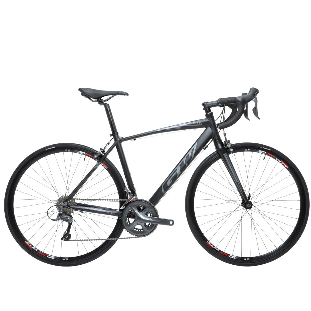 Bicicleta Ciclismo De Ruta Gw Veleta Negro Gris Rin 700