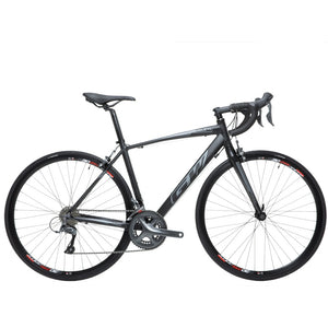 Bicicleta Ciclismo De Ruta Gw Veleta Negro Gris Rin 700