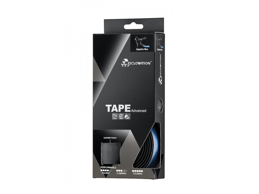 Cinta para Manillar Ciclovation Tape Advanced Ruta Leather Touch Sapphire Blue