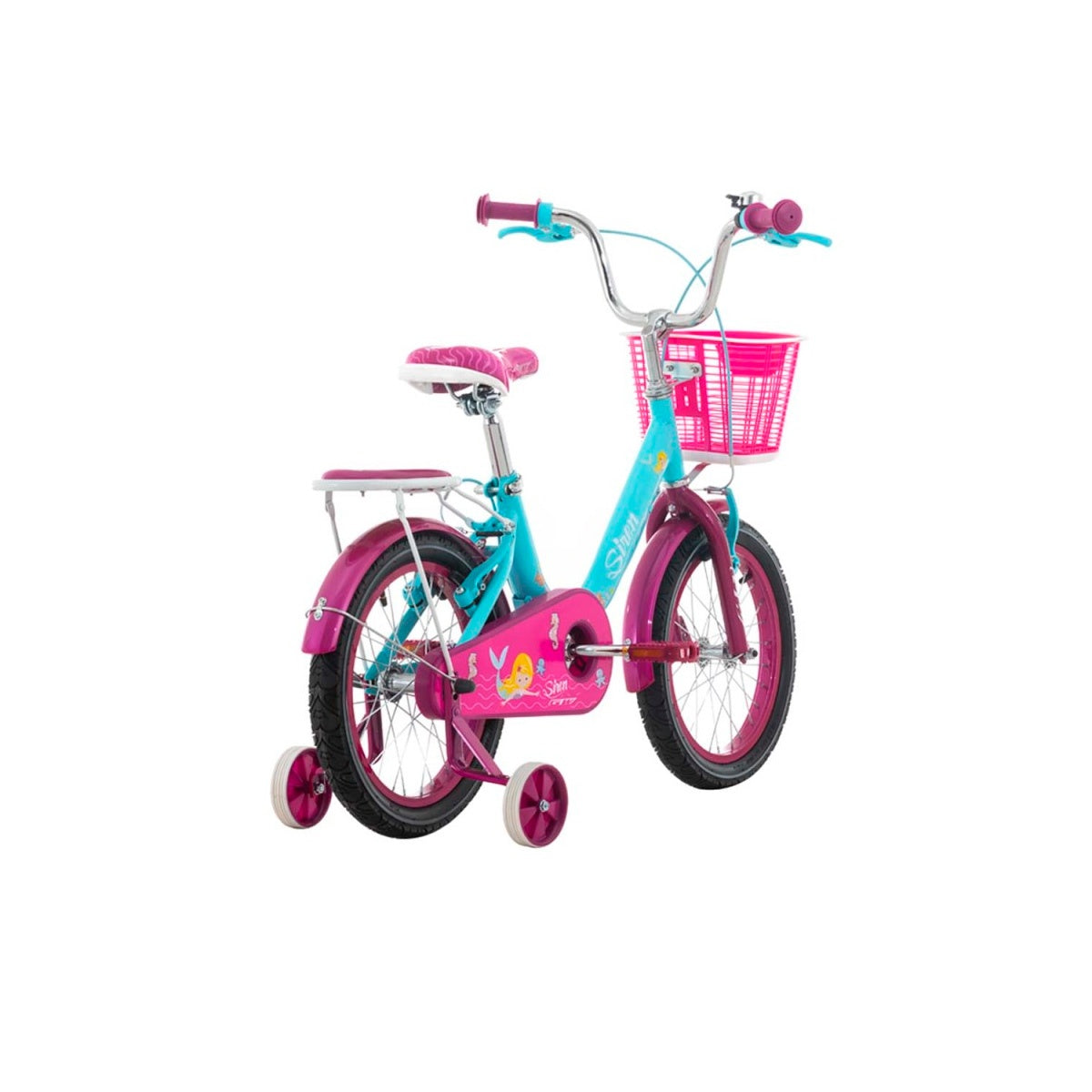 Bicicleta Infantil Gw Siren Rin 16 Acero Ruedas Niña Azul Brillante
