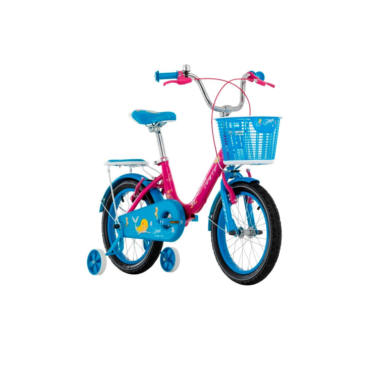 Bicicleta Infantil Gw Siren Rin 16 Acero Ruedas Niña Fucsia Brillante