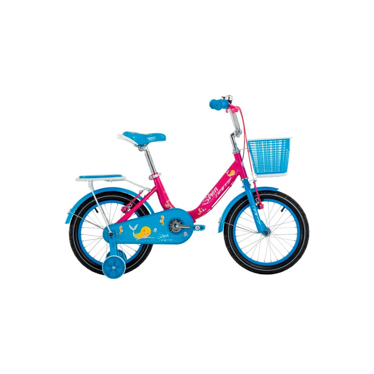 Bicicleta Infantil Gw Siren Rin 16 Acero Ruedas Niña Fucsia Brillante