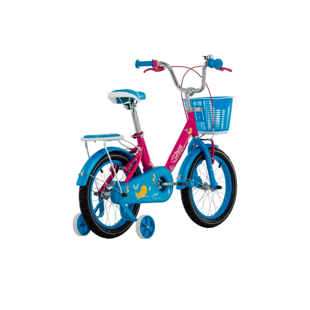 Bicicleta Infantil Gw Siren Rin 16 Acero Ruedas Niña Fucsia Brillante
