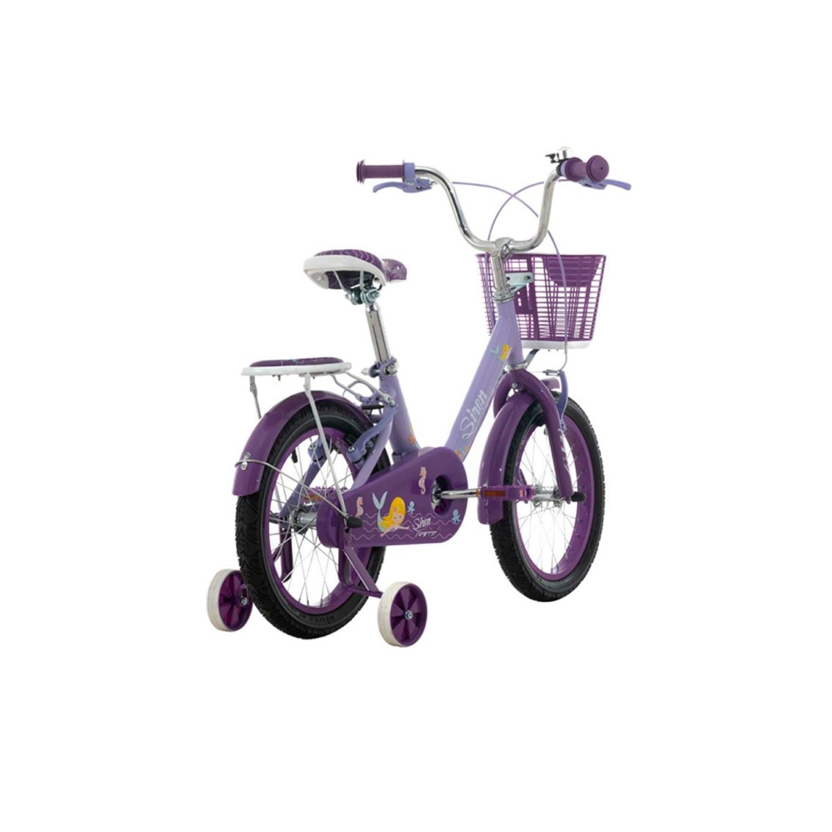 Bicicleta Infantil Gw Siren Rin 16 Acero Ruedas Niña Lila Brillante