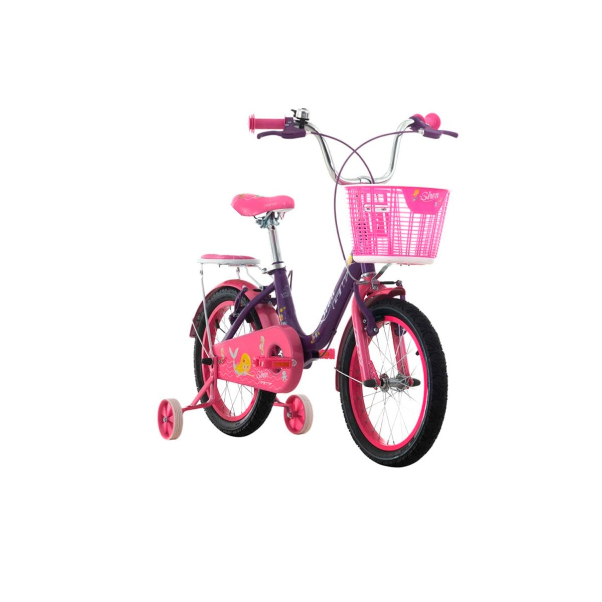 Bicicleta Infantil Gw Siren Rin 16 Acero Ruedas Niña Morado Brillante