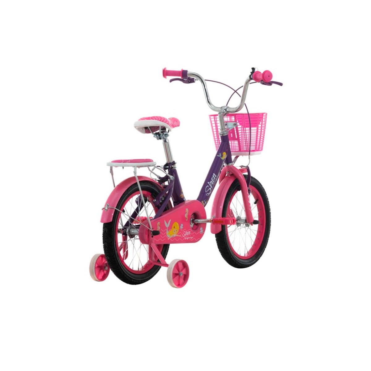 Bicicleta Infantil Gw Siren Rin 16 Acero Ruedas Niña Morado Brillante