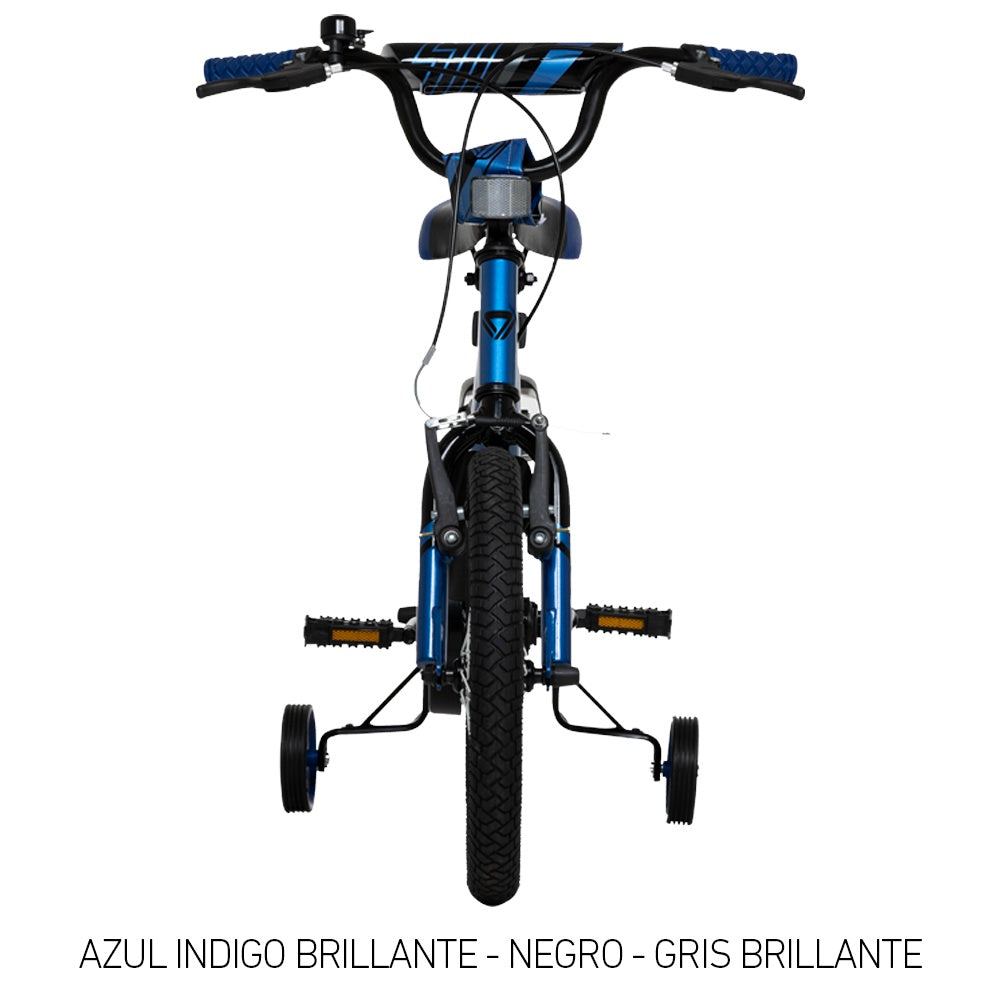 Bicicleta Infantil Gw Extreme Rin 16 Acero Ruedas Auxiliares 4 a 7 Años Azul