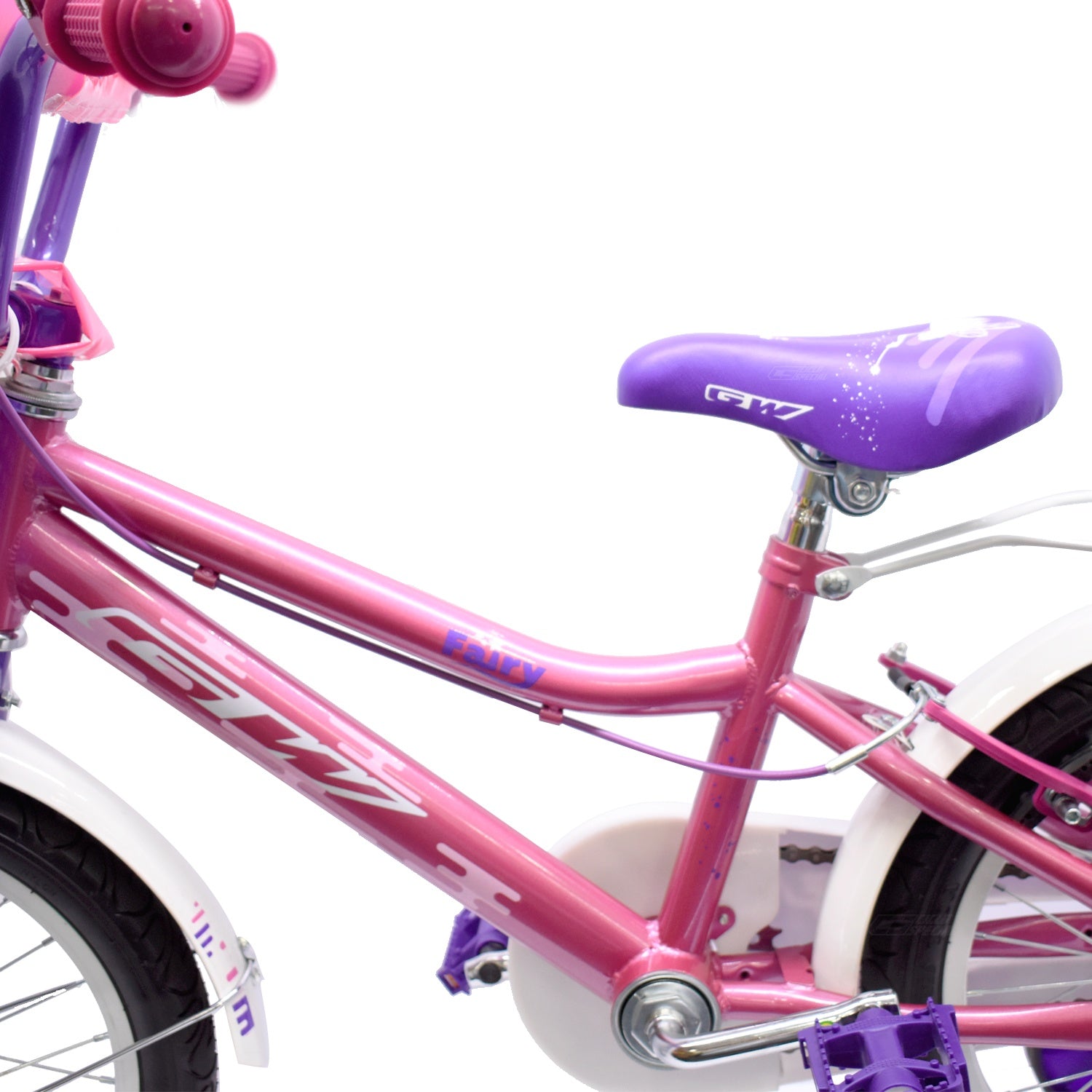 Bicicletas Gw Fairy Rin 16 Niña Acero Ruedas Auxiliares Rosada