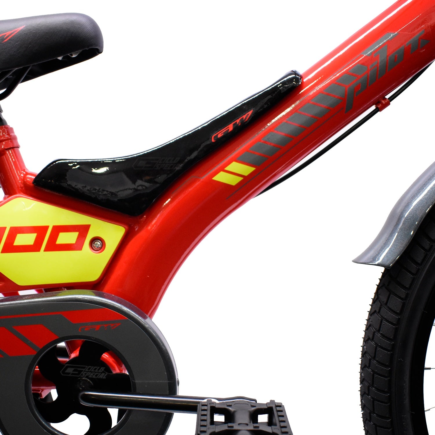 Bicicleta Infantil Gw Pilot Rin 20 Acero Niños 7 a 12 años Rojo