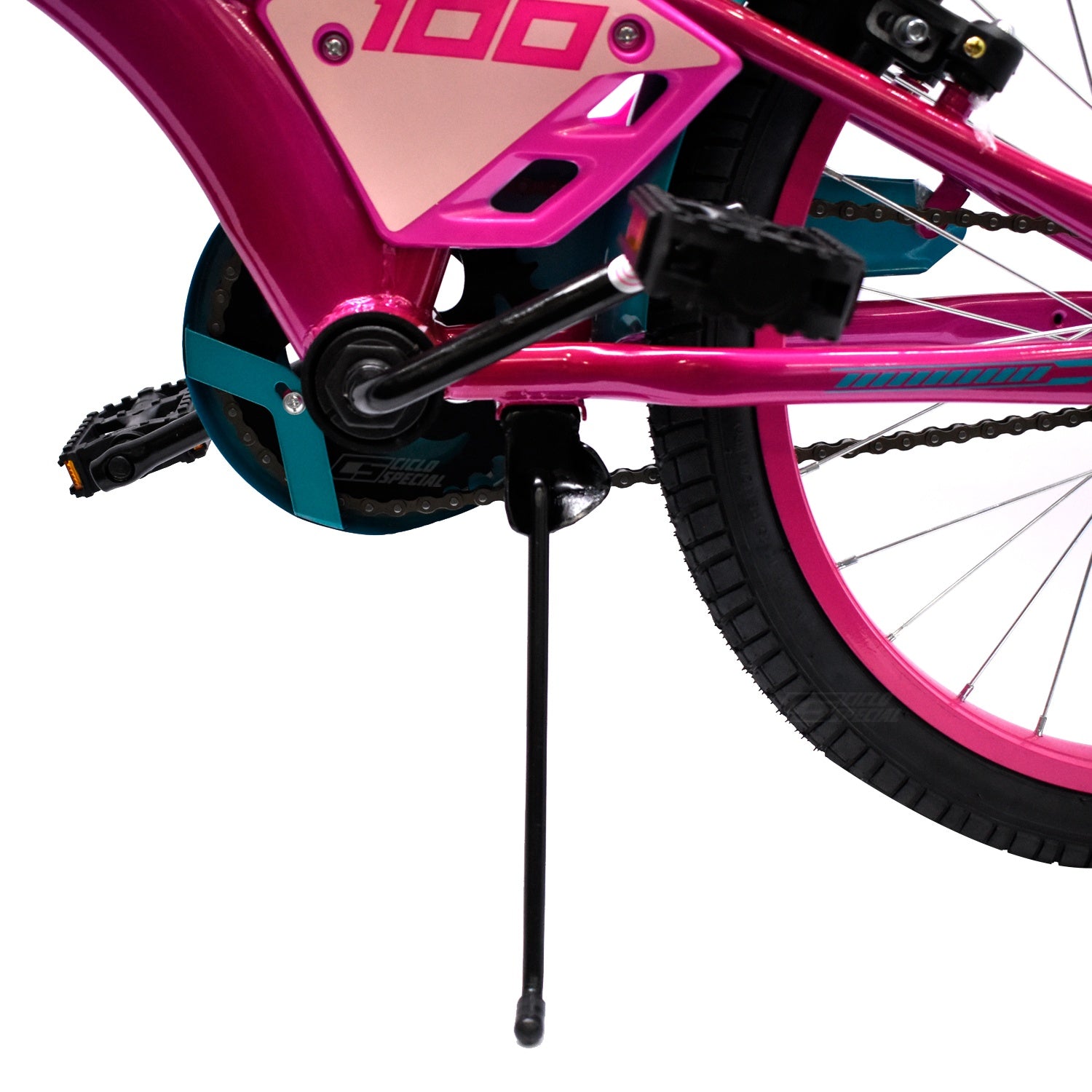 Bicicleta Infantil Gw Pilot Rin 20 Acero Niños 7 a 12 años Morado Rosado