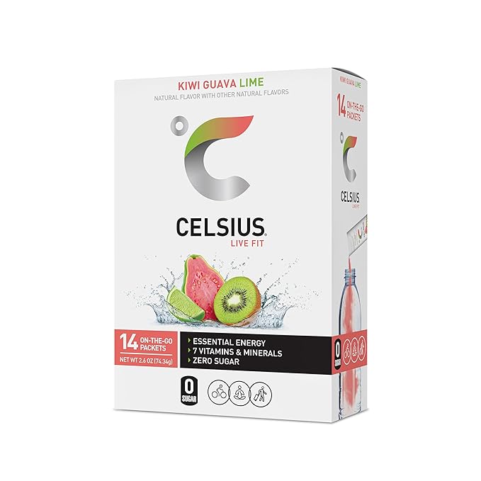 ENERGIZANTE EN POLVO SABOR FRESA KIWI LIMA (200MG CAFEINA)