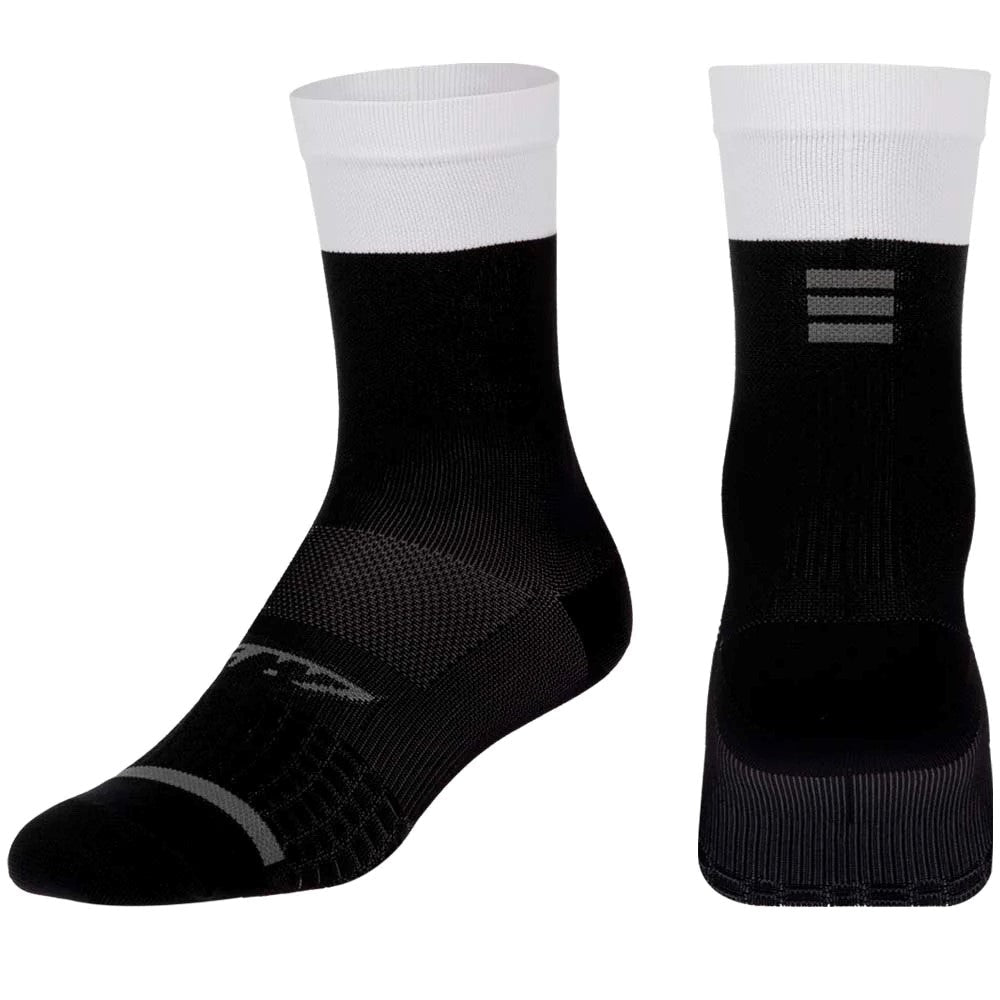 Medias Ciclismo GW Lithe Negro Blanco