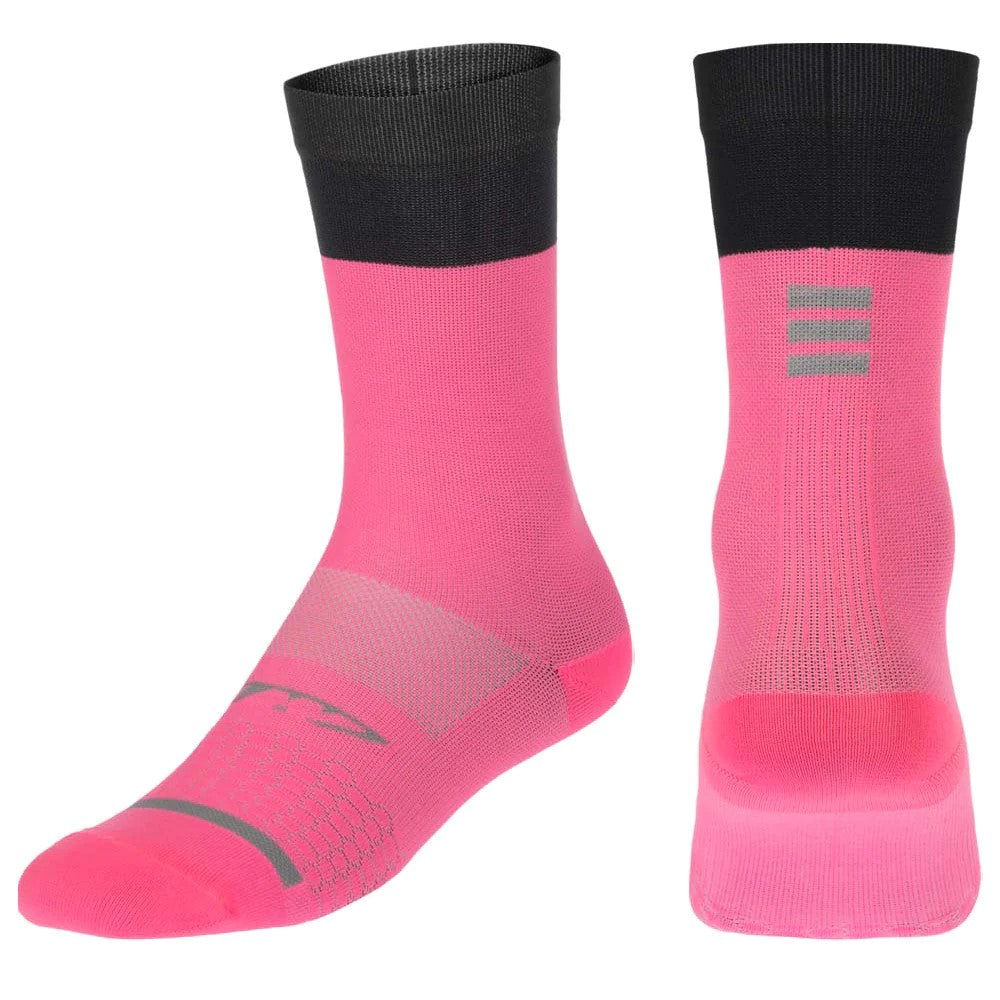 Medias Ciclismo GW Lithe Rosado Rosa/Gris