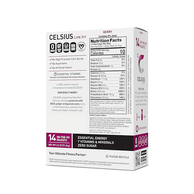 ENERGIZANTE EN POLVO SABOR BERRY (200MG CAFEINA)