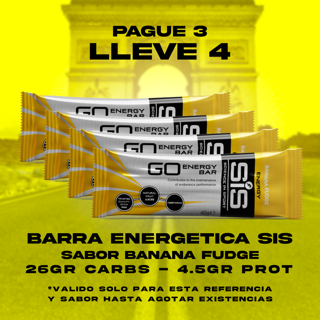 (PAQUETE 3X4) Barra Go enegia platano