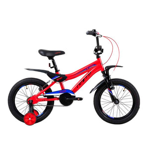 Bicicleta Infantil Gw Moto Txt650 Niño Acero Ruedas Auxiliares Rojo