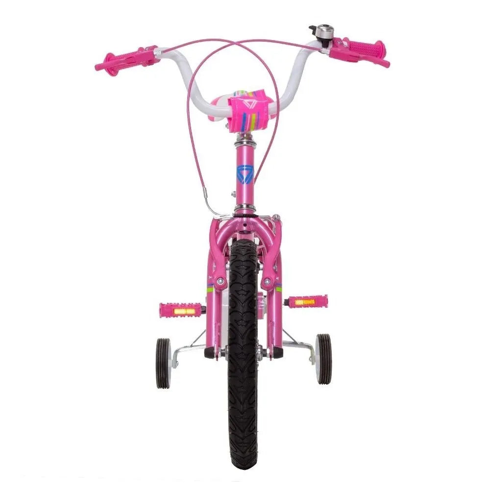Bicicleta Gw Malibu Rin 12 Auxiliares Acero Niñas Rosado