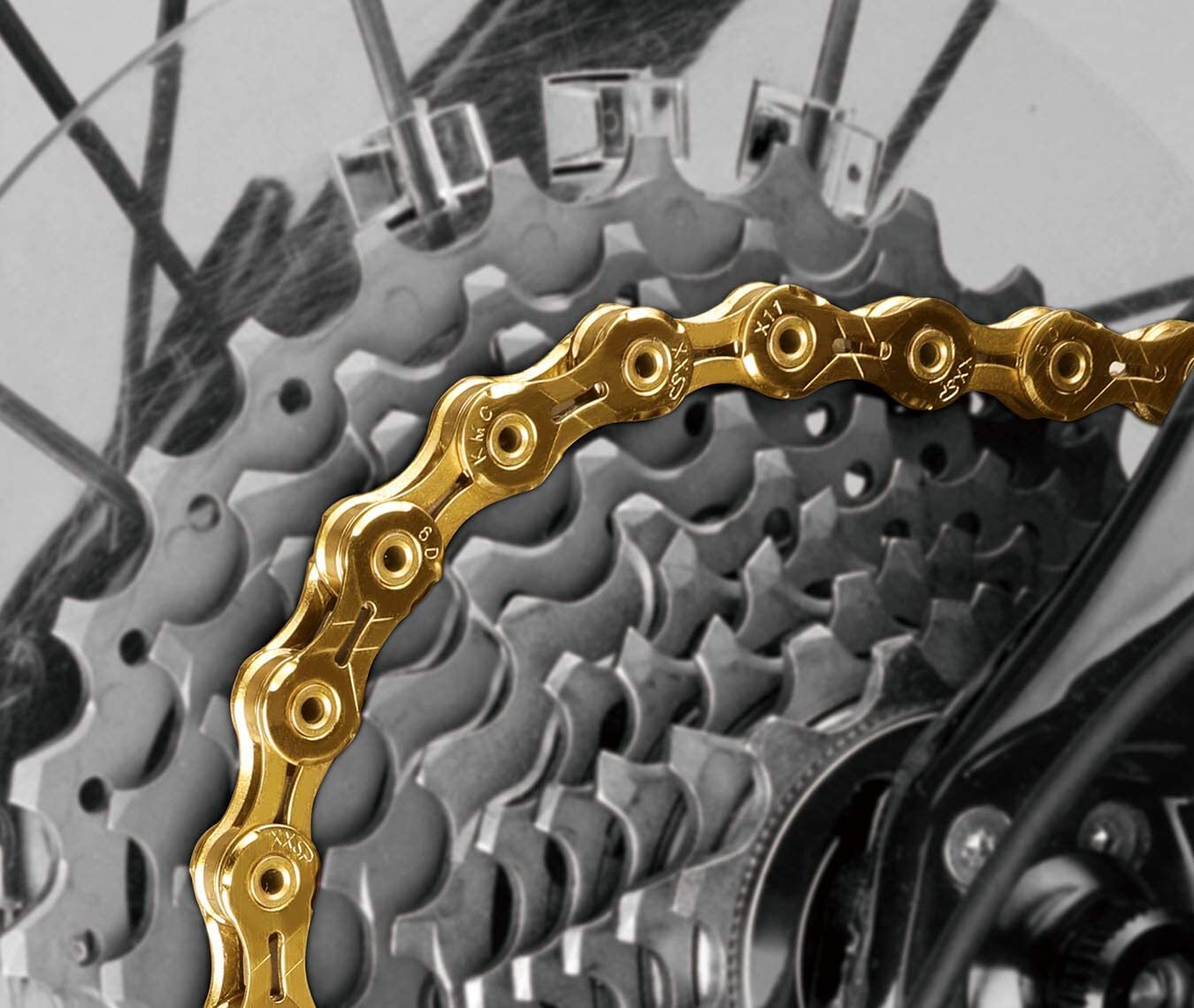 Cadena Kmc 11vel Superlight Oro Bicicletas Mtb Enduro 118l Oferta