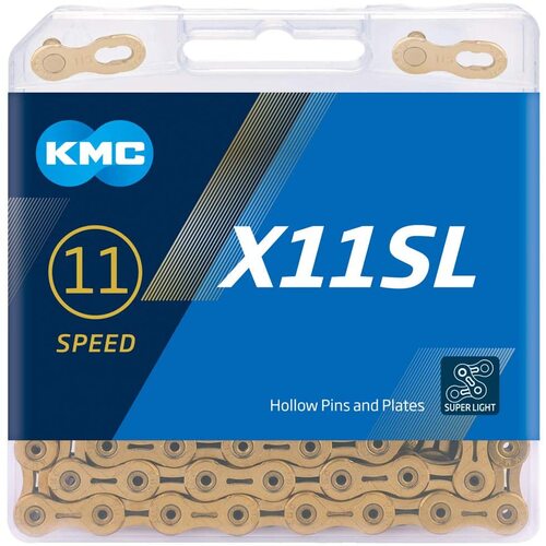 Cadena Kmc 11vel Superlight Oro Bicicletas Mtb Enduro 118l Oferta