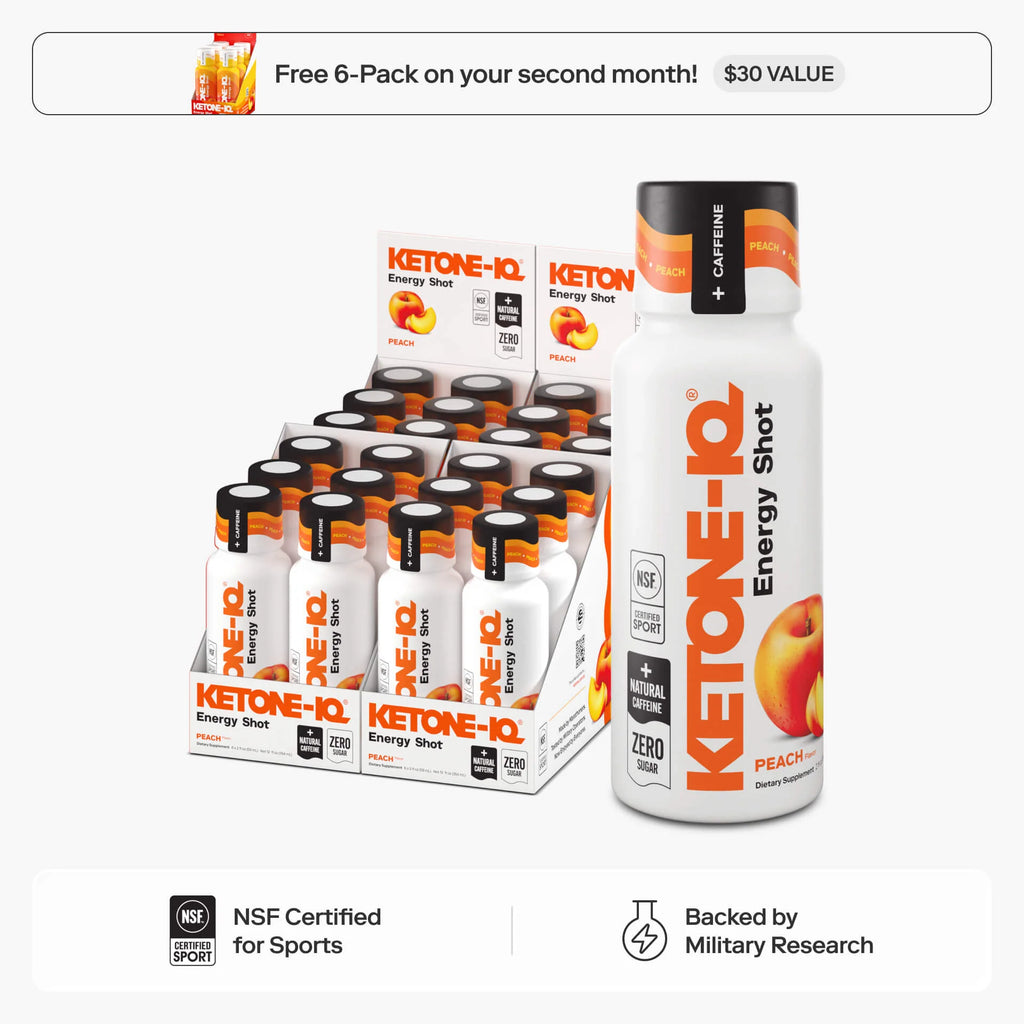 CS NUT KETONE-IQ ENERGY SHOT + CAFEINA PEACH