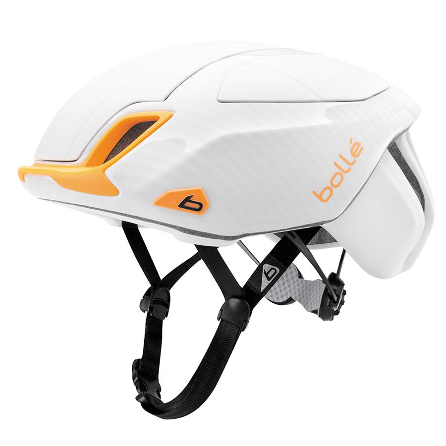 Casco Ciclismo Ruta Bolle Aerodinamico Blanco Naranja M 54-58cm