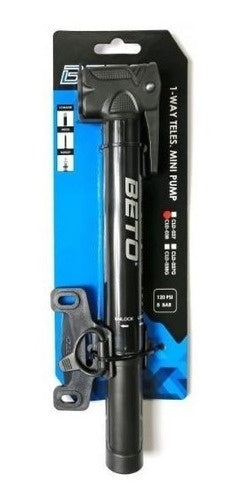 Inflador Mini Bomba Aire Bicicleta Beto Cld-038g 120psi Con Manómetro
