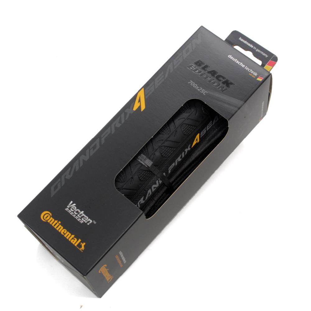 Llanta Continental Grand Prix 4season 700×25 Ciclismo Plegable Ruta Black Edition