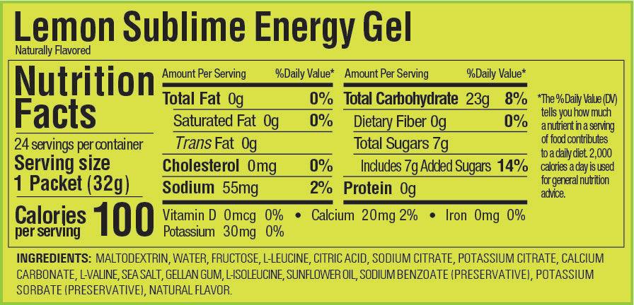 Gel Energetico Gu Limon Nutricion Deportiva
