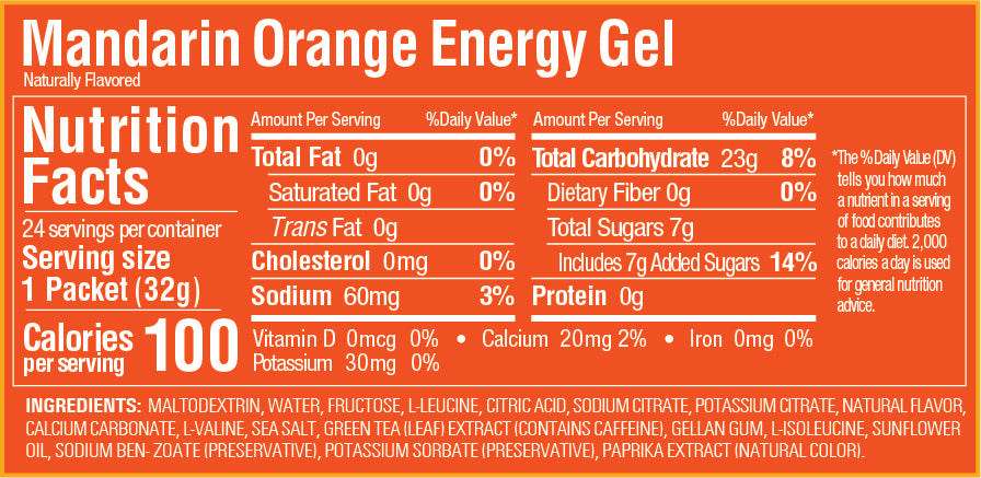 Gel Energetico Gu Mandarina Naranja Nutricion Deportiva