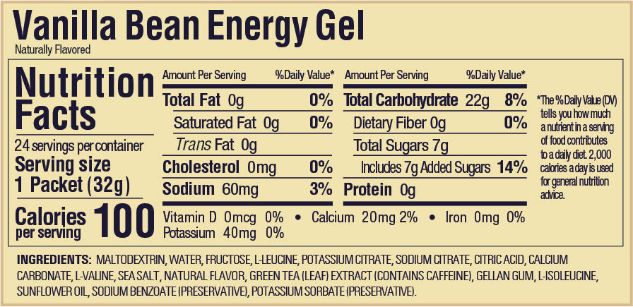 Gu energy gel vainilla 2x1